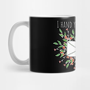 I hand you my hear Mug